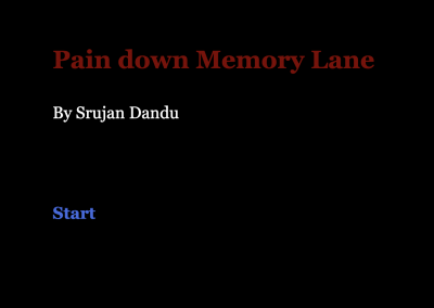 Pain down Memory Lane